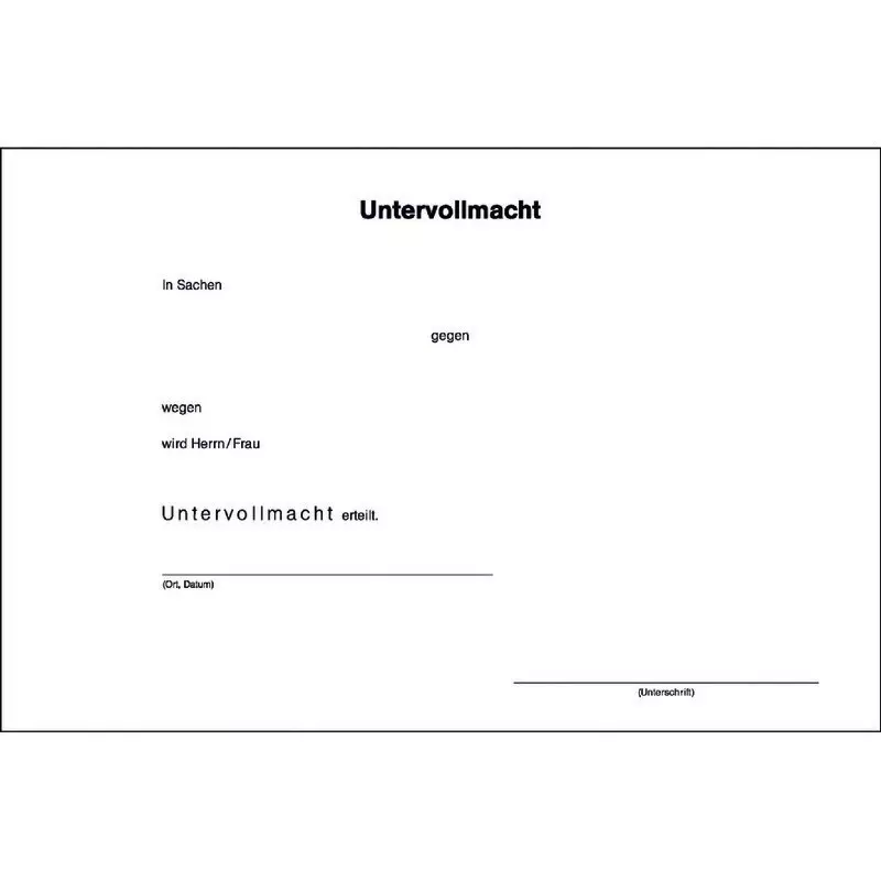 SoldanPlus Untervollmacht