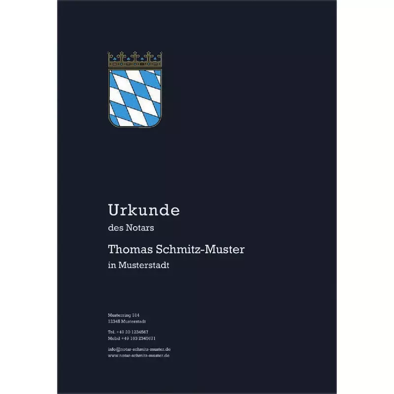 Farbige Urkundenumschläge Design 02