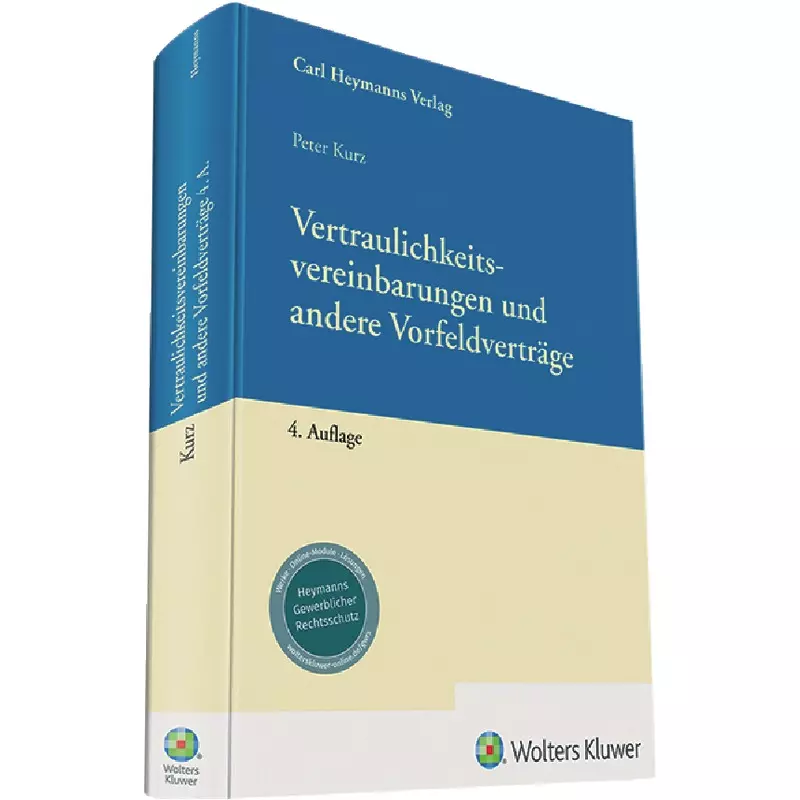 Wolters Kluwer Vertraulichkeitsvereinbarungen und andere Vorfeldverträge online