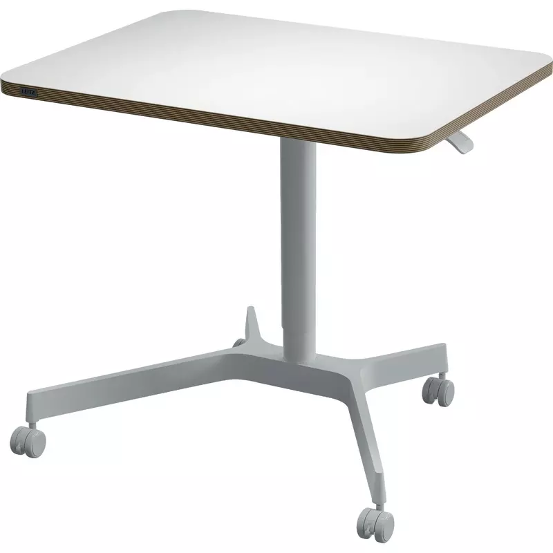 LEITZ Sitz-Steh-Schreibtisch Ergo, Pneumatische Höhenverstellung 75 -114 cm