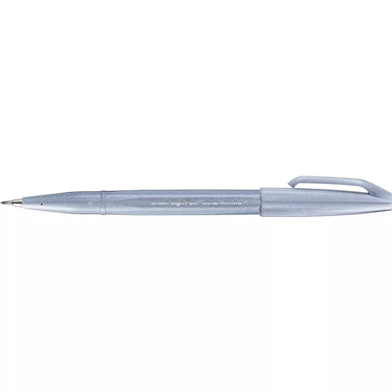 Faserschreiber Brush Sign Pen SES15, variabel, blaugrau PENTEL SES15C-S3X