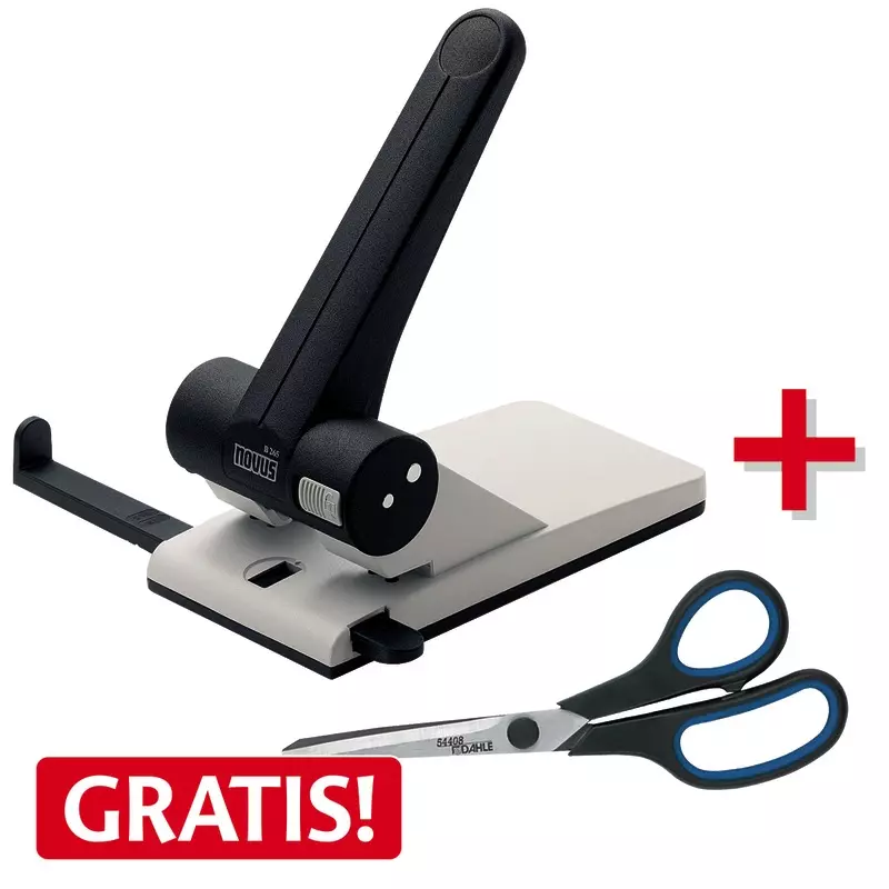 novus Registraturlocher B265 + DAHLE Schere GRATIS