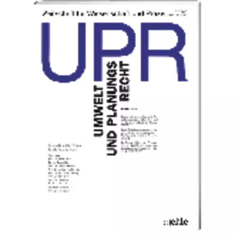 UPR - Umwelt - und Planungsrecht - Abonnement