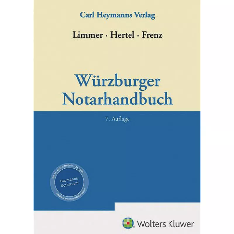 Würzburger Notarhandbuch Mängelexemplar