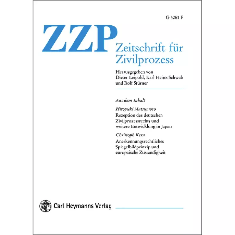 ZZP - Zeitschrift Zivilprozess  - Abonnement
