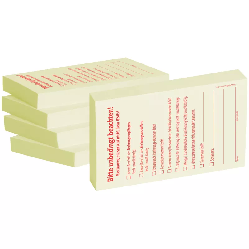 Haftnotiz Bitte unbedingt beachten,5 Stück BIZSTIX 1301010154