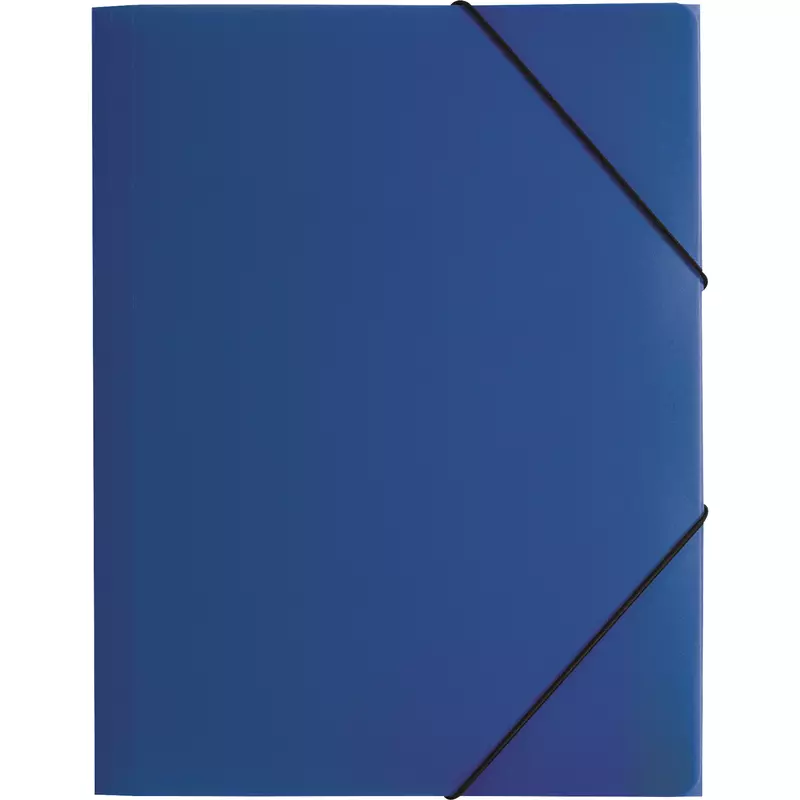 Pagna Gummizugmappe DIN A4 PP 3Klappen blau