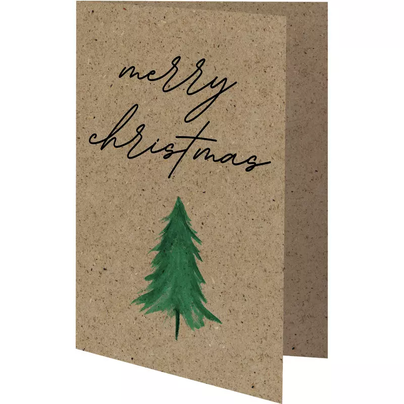 SoldanPlus Weihnachtskarte Tannenbaum, individuell bedruckt, inkl. Kuvert