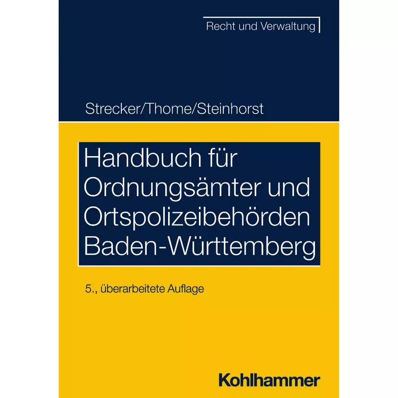 Handbuch für die Ortspolizeibehörden Baden-Württemberg