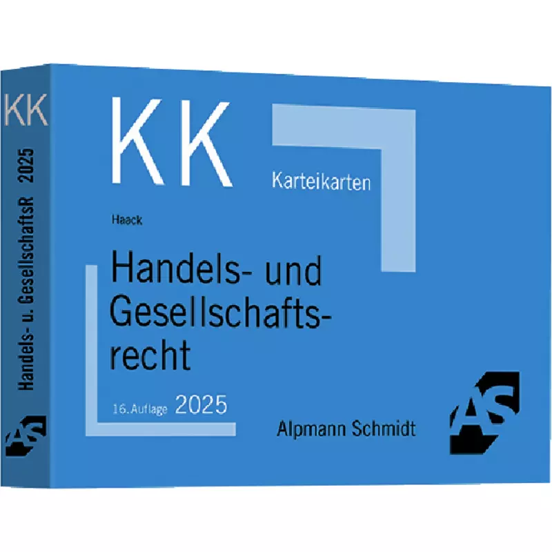 Karteikarten Handels- und Gesellschaftsrecht