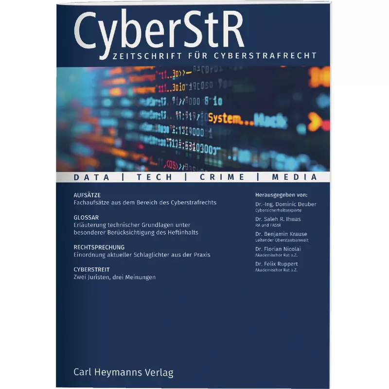 CyberStR - Zeitschrift für Cyberstrafrecht - Abonnement