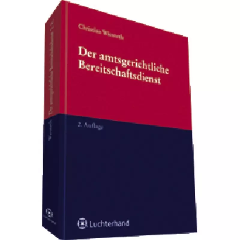 Wolters Kluwer Der amtsgerichtliche Bereitschaftsdienst online