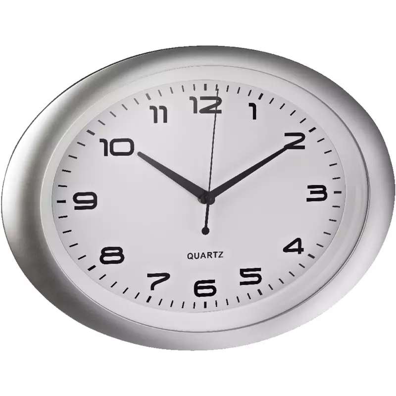 ALCO Wanduhr 186-10 oval si/ws