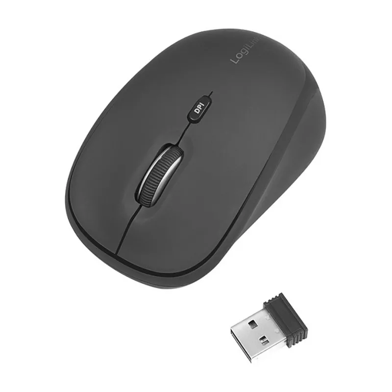 Mouse, Wireless 2.4G, 3-button, DPI Switch, black
