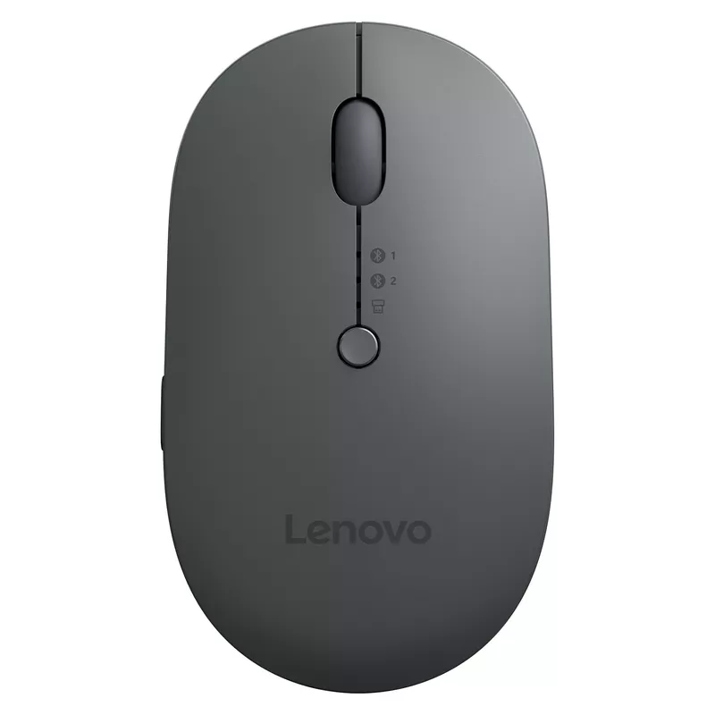 Lenovo Multi-Device - X9 Edition kabellose Maus - 2.4 GHz, Bluetooth 5.0 - grau/schwarz