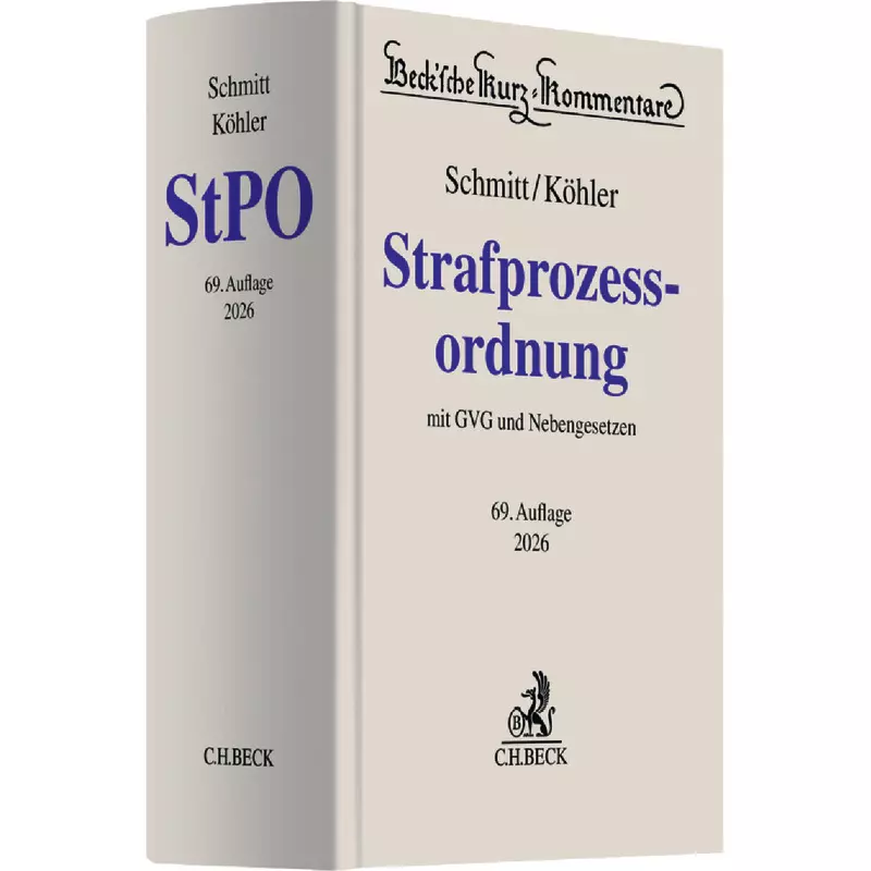 Strafprozessordnung: StPO