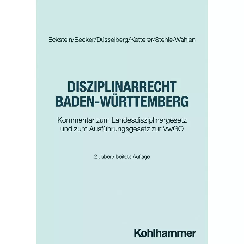 Disziplinarrecht Baden-Württemberg