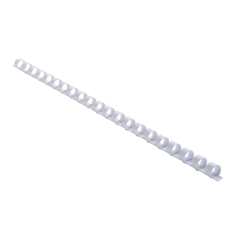 Schachtel mit 25 Spiralen 10 mm aus PVC für die Bindung, für DIN A4 - Weiß