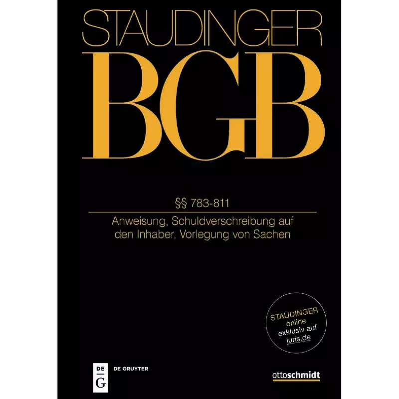 BGB - Bürgerliches Gesetzbuch mit Einführungsgesetz und Nebengesetzen - Buch 2 Recht der Schuldverhältnisse §§ 783-811