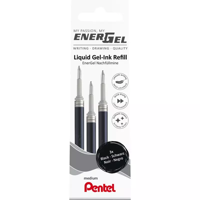 Pentel EnerGelminen LR7, Packung: 3 Stück