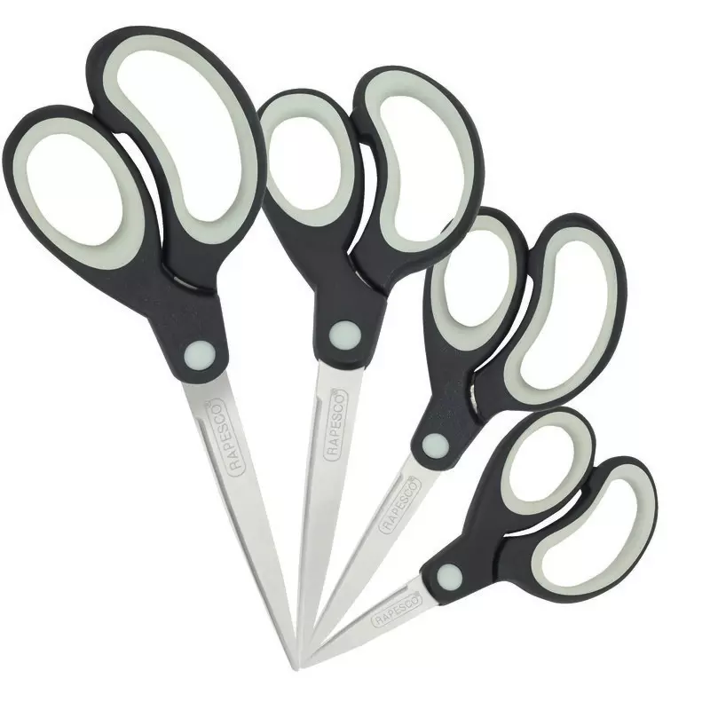 RAPESCO® Soft Grip Scheren, 4er-Set