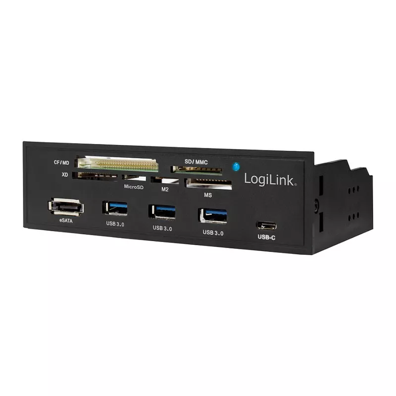 CardReader LogiLink 5.25 Multifunction Front Panel - Kartenleser - USB 3.0