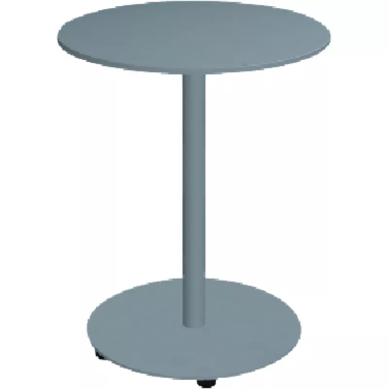 .mdd Cafeteriatisch Bolt, blau matt struckturell, pulverbeschichtet, ø 60 cm, H 74 cm