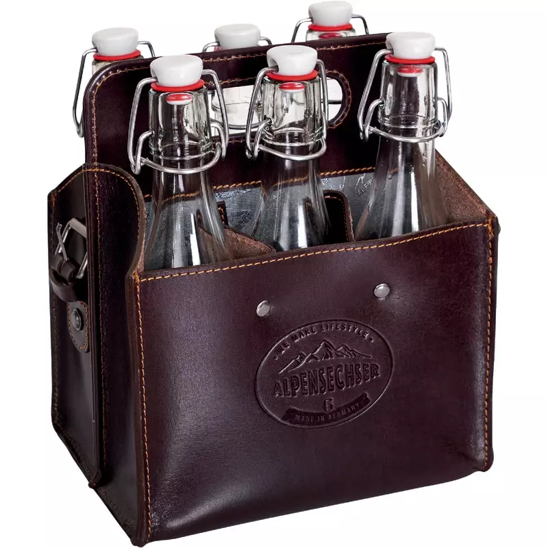 Alpenleder Getränketasche ALPENSECHSER