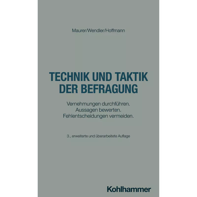 Technik und Taktik der Befragung