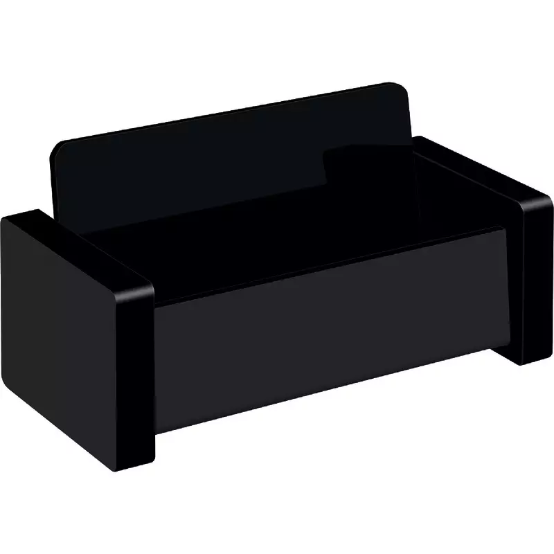 WEDO Acryl Visitenkartenständer Black Office
