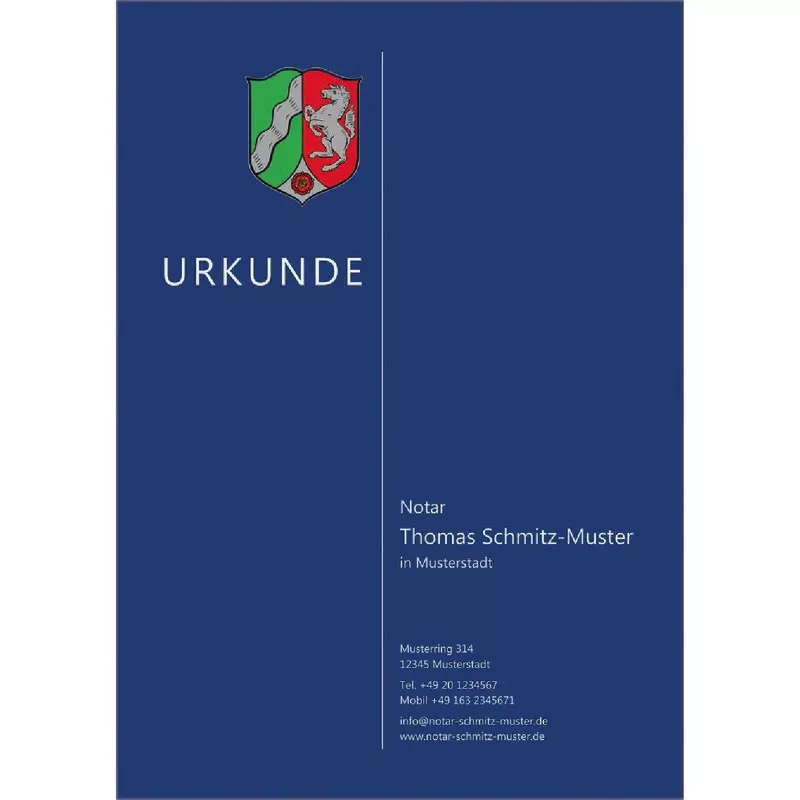 Farbige Urkundenumschläge Design 03