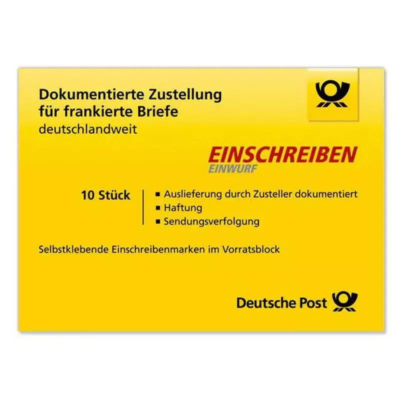 Briefmarke Einschreiben 10St.
