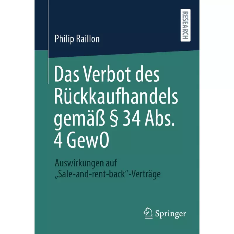 Das Verbot des Rückkaufhandels gemäß § 34 Abs. 4 GewO