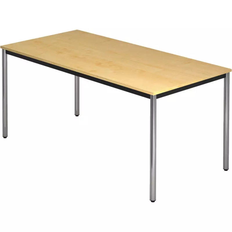 SoldanOffice Besprechungstische, rechteckig, 1.600 x 800 mm, Gestell verchromt