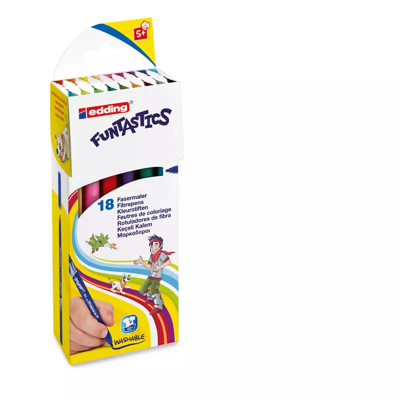 edding Fasermaler FUNTASTICS sort. 18St.