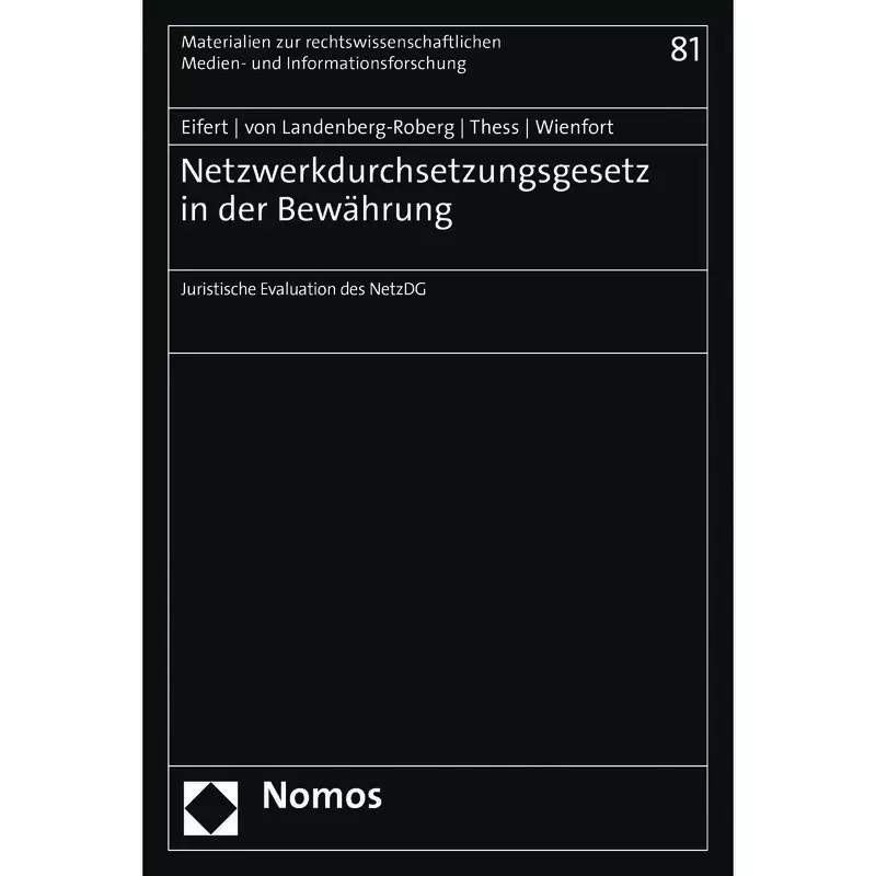 Netzwerkdurchsetzungsgesetz in der Bewährung