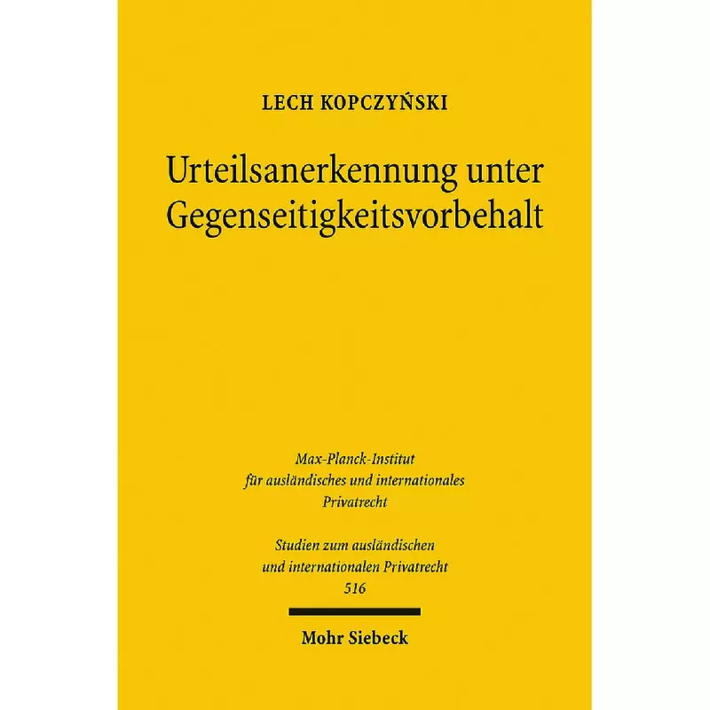 Urteilsanerkennung unter Gegenseitigkeitsvorbehalt