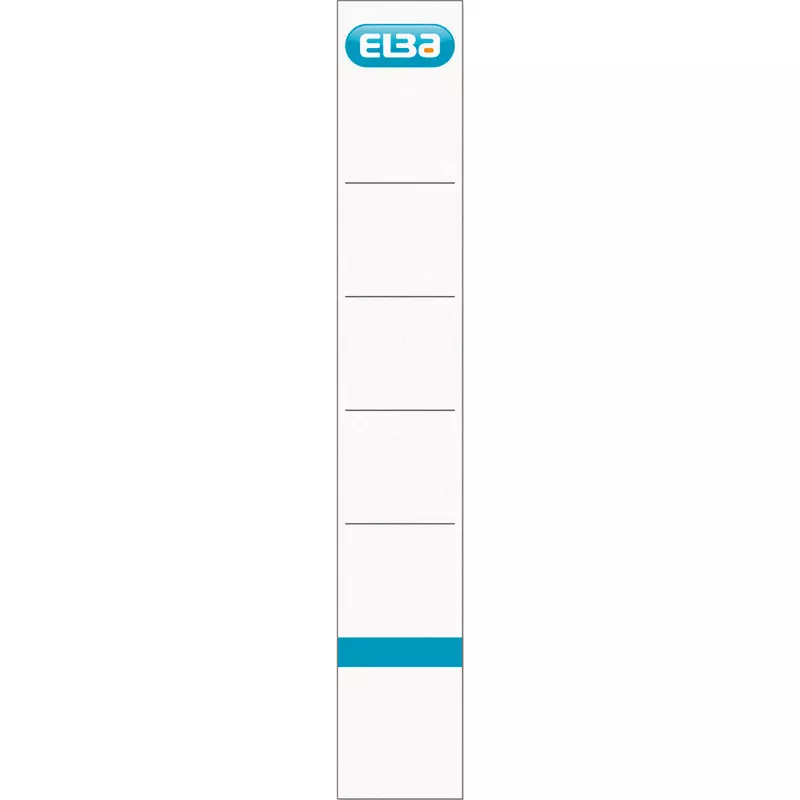 ELBA Einsteckrückenschilder, für Rückenbreite 50 mm, kurz, weiß
