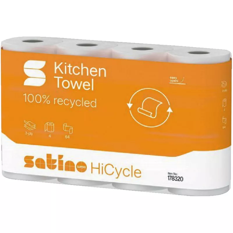 Satino Küchenrollen HiCycle, 3-lagig