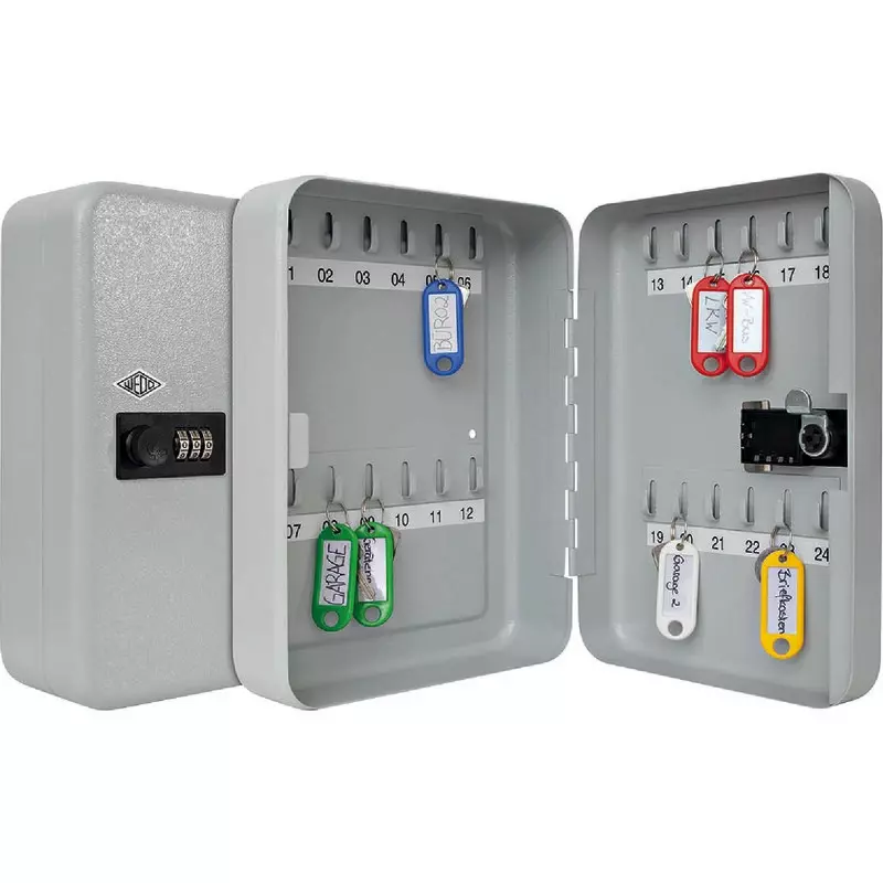 WEDO Schlüsselschrank mit mechanischem Zahlenschloss für 24 Schlüssel