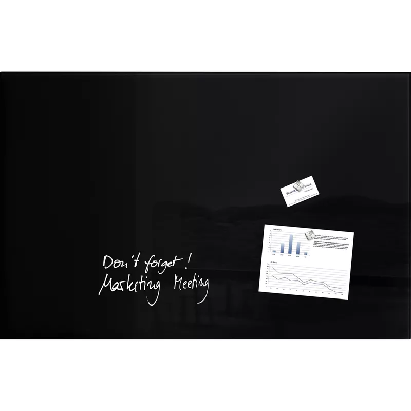 Sigel Magnetboard Artverum 100x65cm Glas schwarz