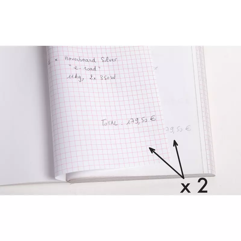 Durchschreibebuch A4 kariert 50 Blatt, doppelte Ausführung -