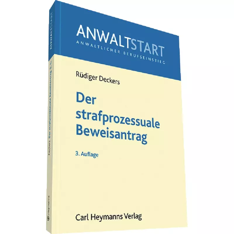 Wolters Kluwer Der strafprozessuale Beweisantrag online