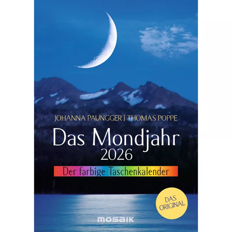 Das Mondjahr 2026 - Der farbige Taschenkalender MOSAIK 23952