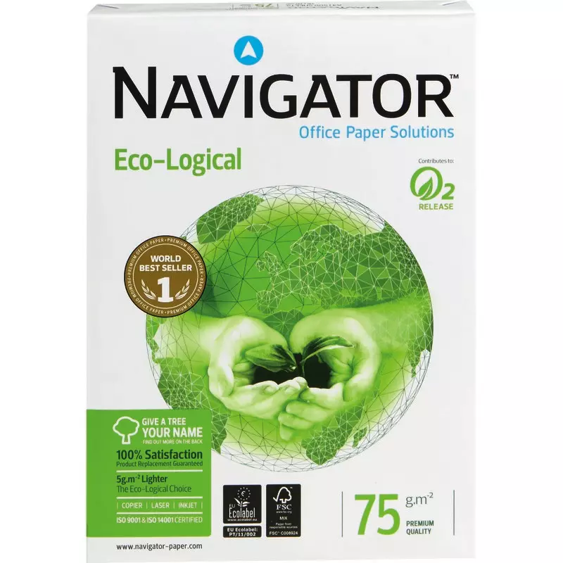 NAVIGATOR Kopierpapier ECO-LOGICAL, DIN A4, 75 g/m², Pack: 500 Blatt