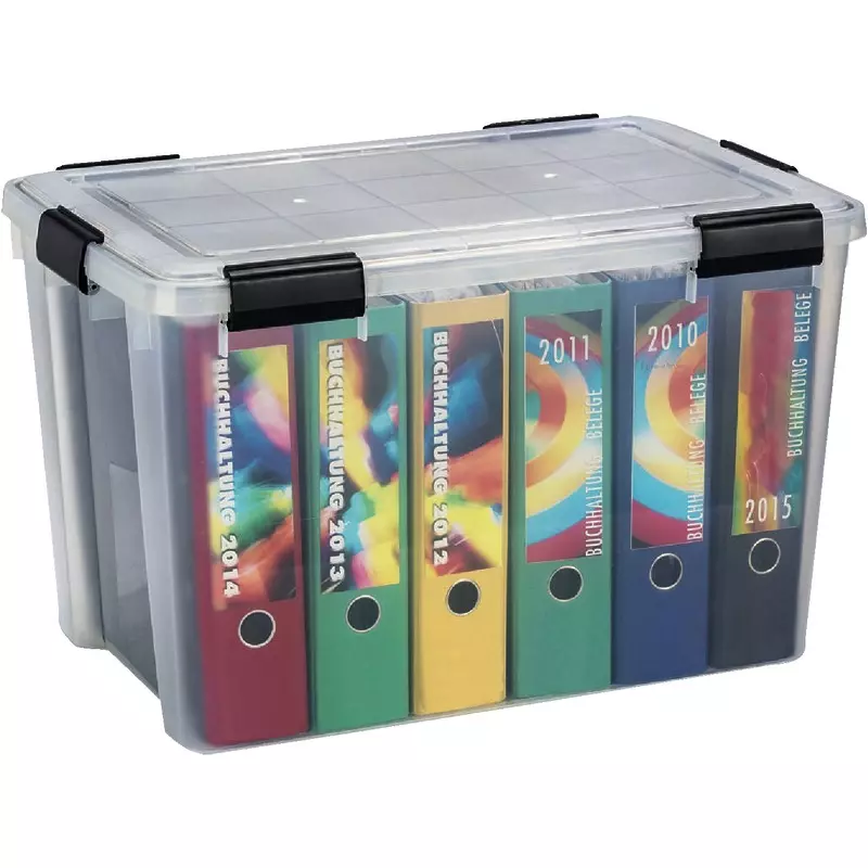 IRIS Aufbewahrungs-/Ordnerbox All-Weather-Box mit Deckel, 70 Liter