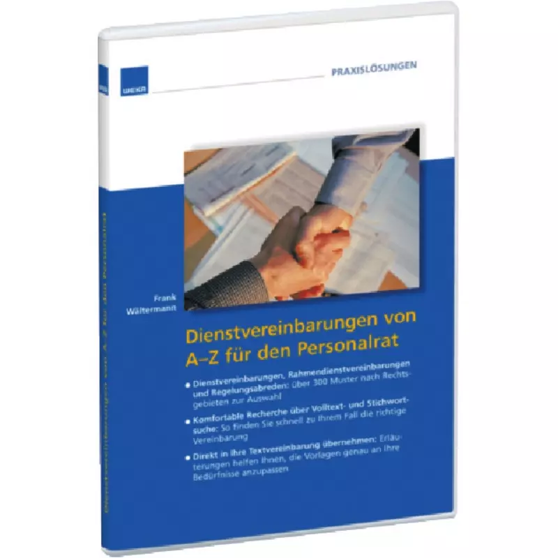 WEKA Dienstvereinbarungen von A-Z für den Personalrat - online
