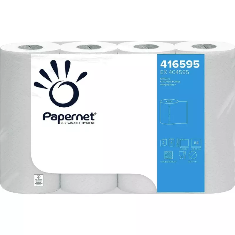 Papernet Küchenrolle, 2-lagig, weiß