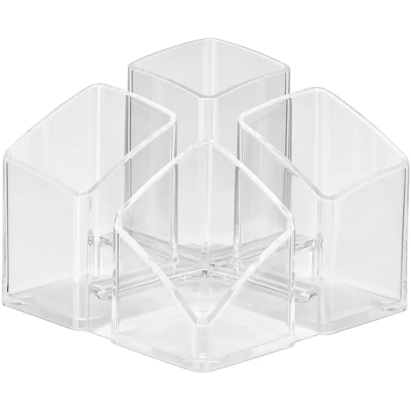 HAN Schreibtischköcher SCALA 4Fächer transparent