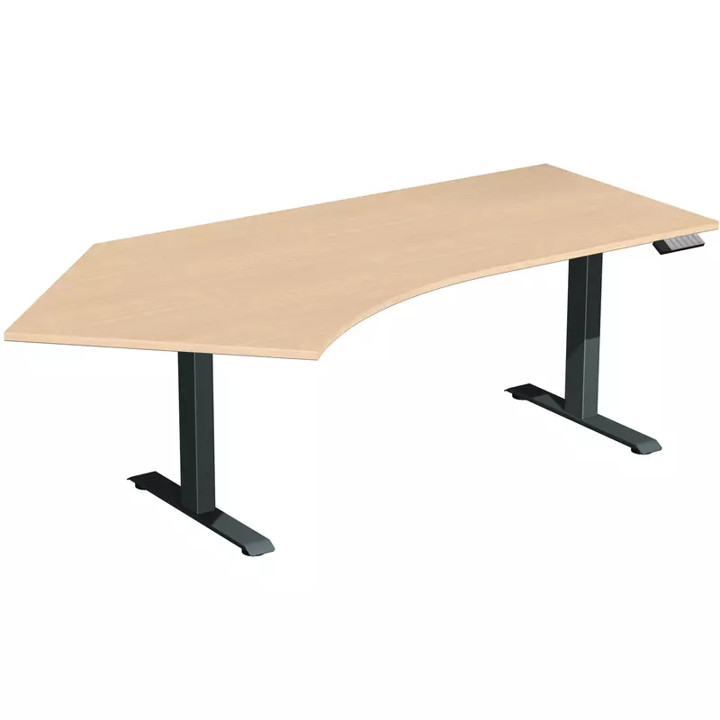 Gera Tisch Elevate Basic 135 re 2166x1130x730-1230 an/bu